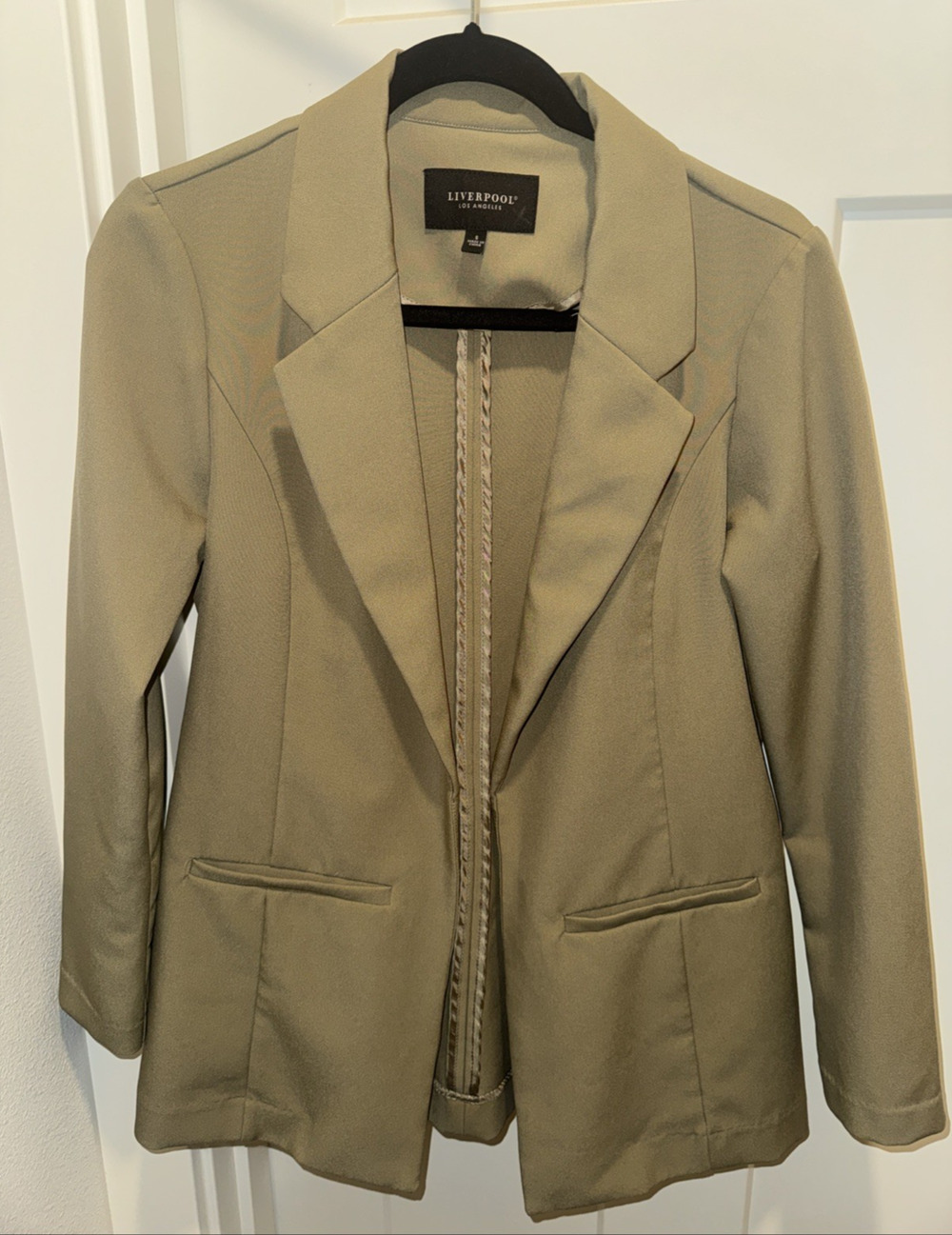 Liverpool Los Angeles Safari Tan Boyfriend Blazer Jacket Small NR1520ND